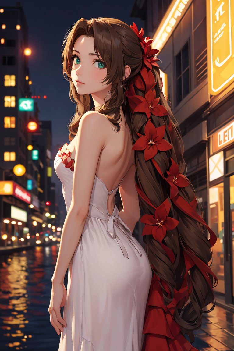 379102-2772181539-masterpiece, best quality, aerith gainsborough, very long hair, hair ribbons, hair flowers, strapless red dress, looking at view.png